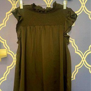 NWOT Old Navy Black Flutter Sleeve Top